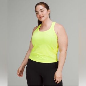 Lululemon Swiftly Tech Racerback Tank Top 2.0 *Race Length, Electric Lemon, 8